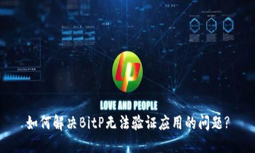 如何解决BitP无法验证应用的问题?