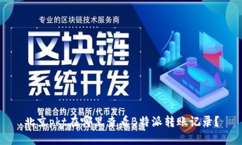 北京pkt在哪里查看B特派转账记录？